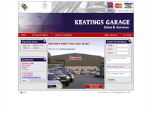 Tablet Screenshot of keatingsgarage.com